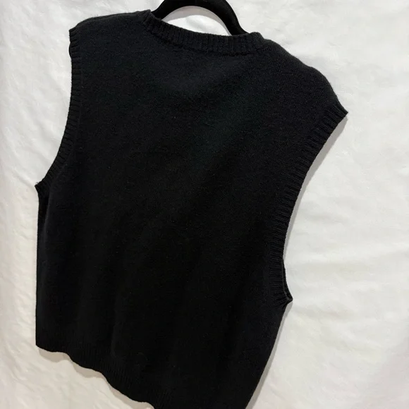 Club Room Wool Sweater Vest L Lambswool Knit Preppy Academia Minimalist Layer - Picture 9 of 12